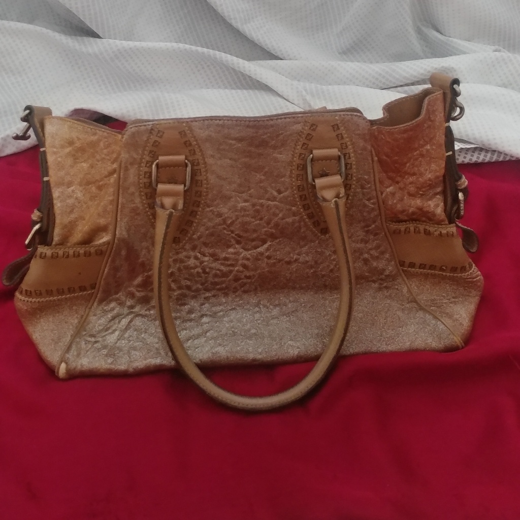Fendi Texture Shimmer Du Jour Pebbled Embossed Bag